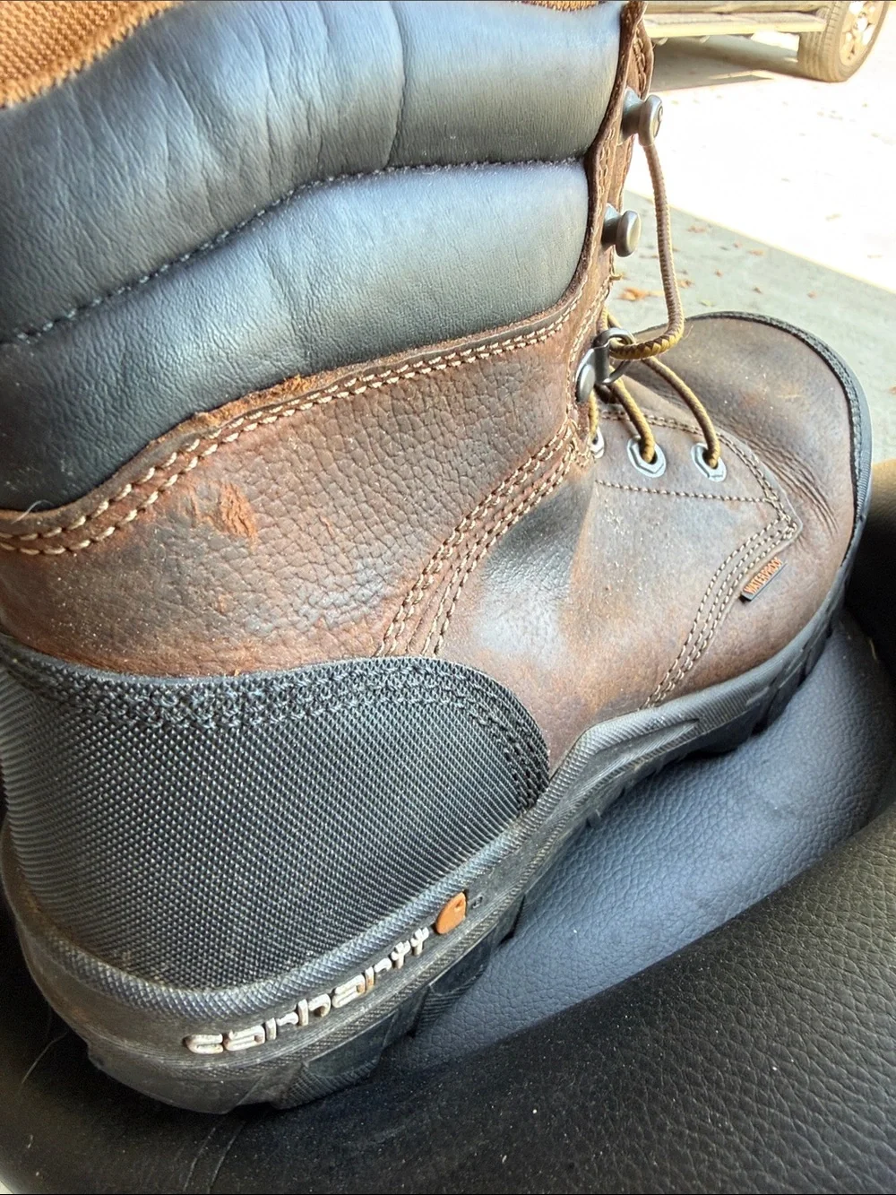 Carhartt Brown Lace-Up Work Boots
